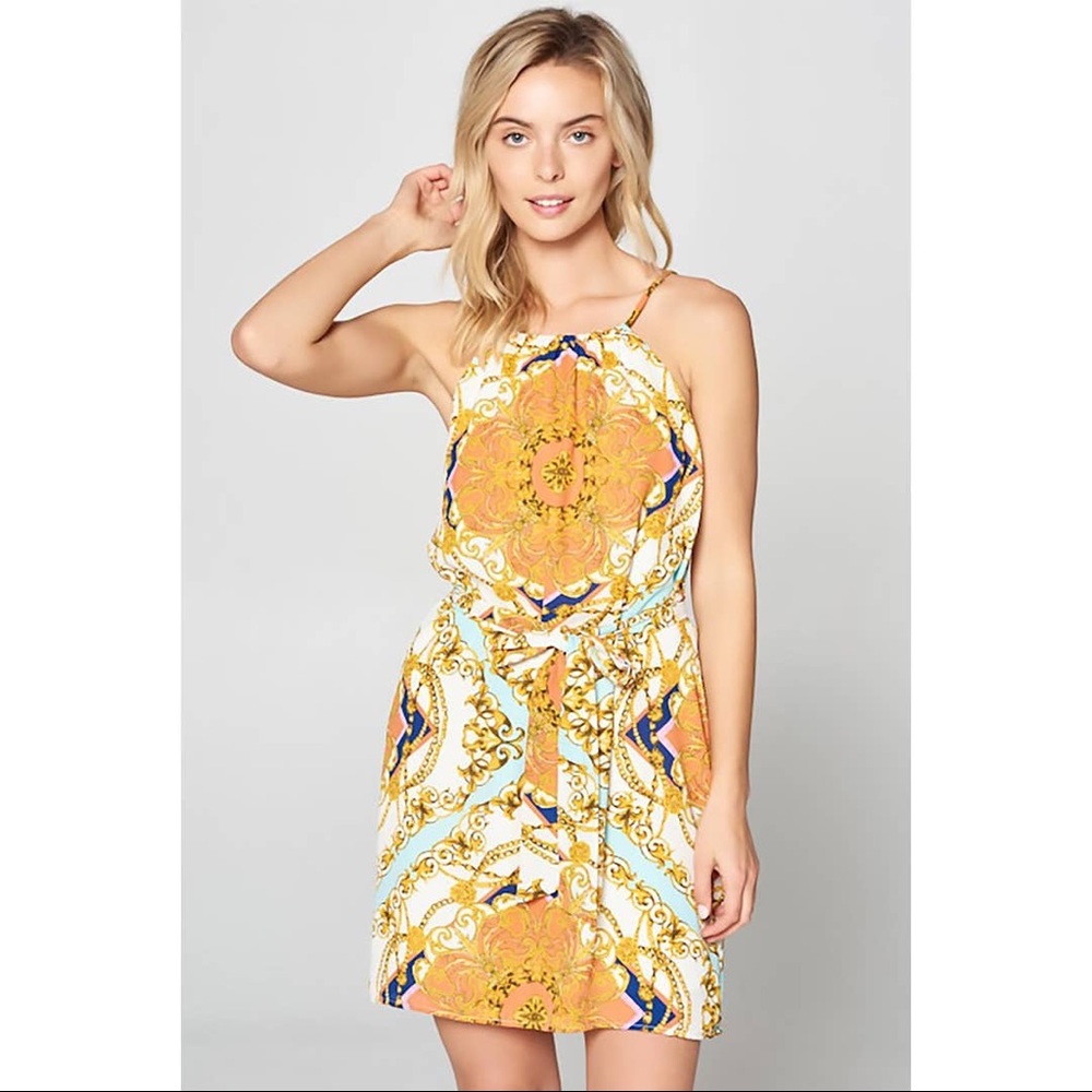Scarf Print Dress